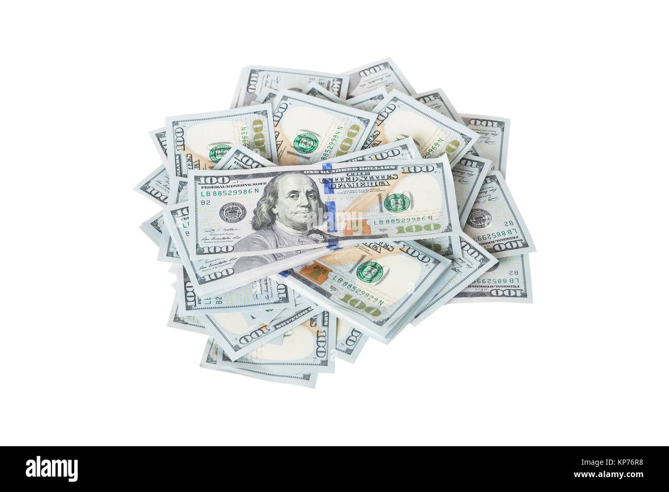 Pacchetto di 1 US Dollar Bills Foto Stock