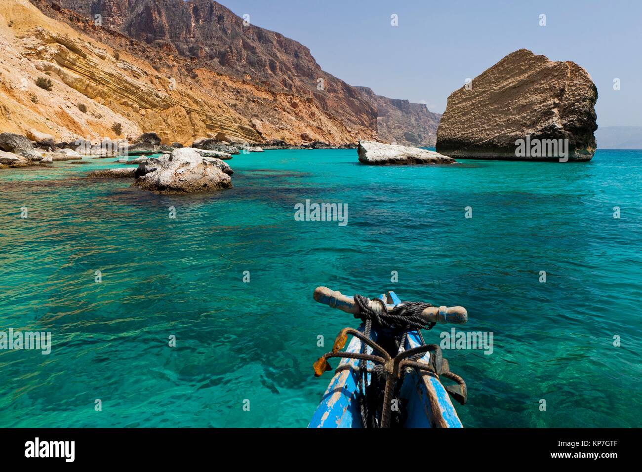 Qalansiyah, isola di Socotra, classificato come patrimonio mondiale dall' UNESCO, Aden Governatorato, Yemen, Arabia, Ovest Asiatico Foto Stock
