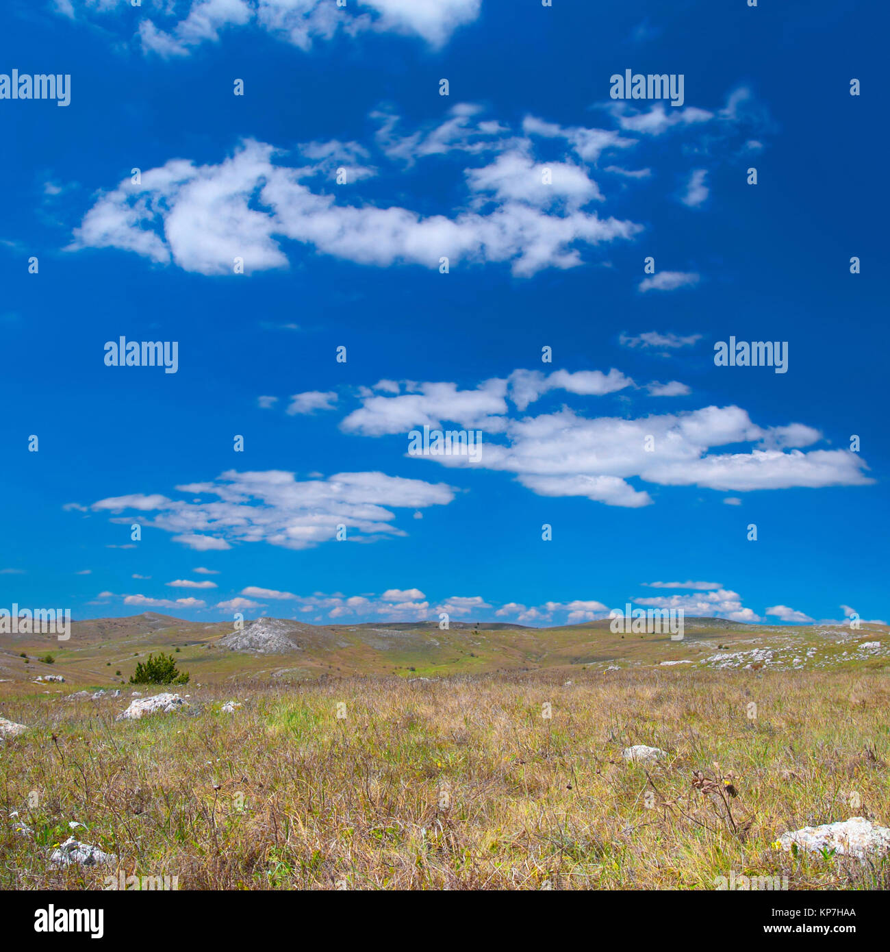 Colline con cloudscape Foto Stock