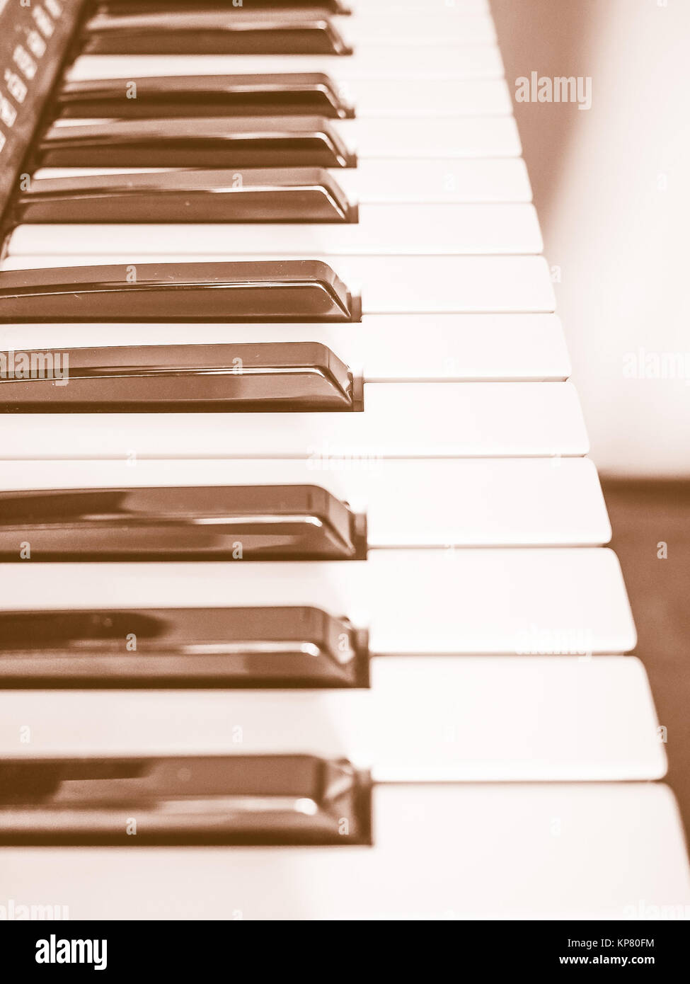 Tastiera musicale vintage Foto Stock