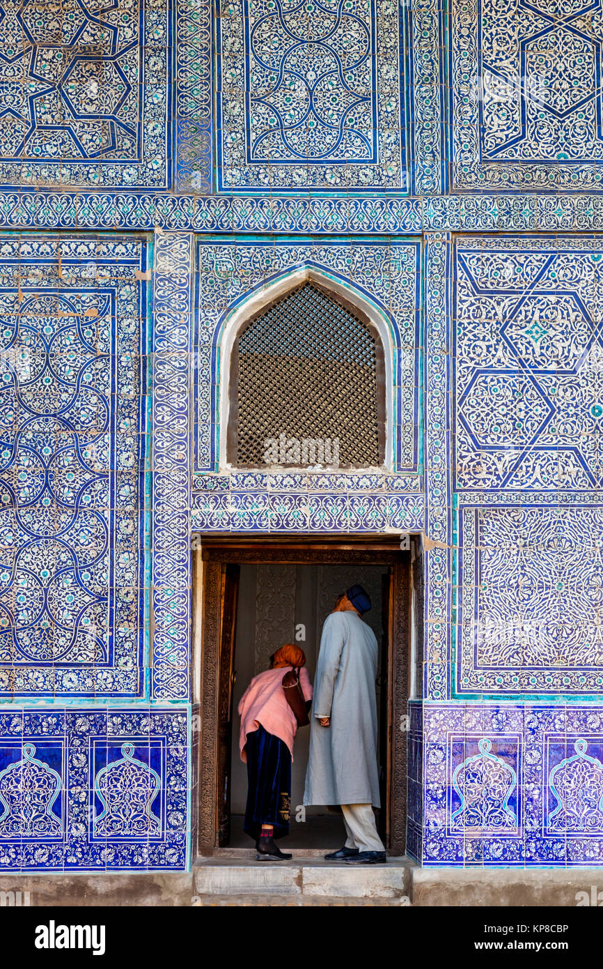 Un interno della Kunya Ark Fortezza, Khiva, Uzbekistan Foto Stock