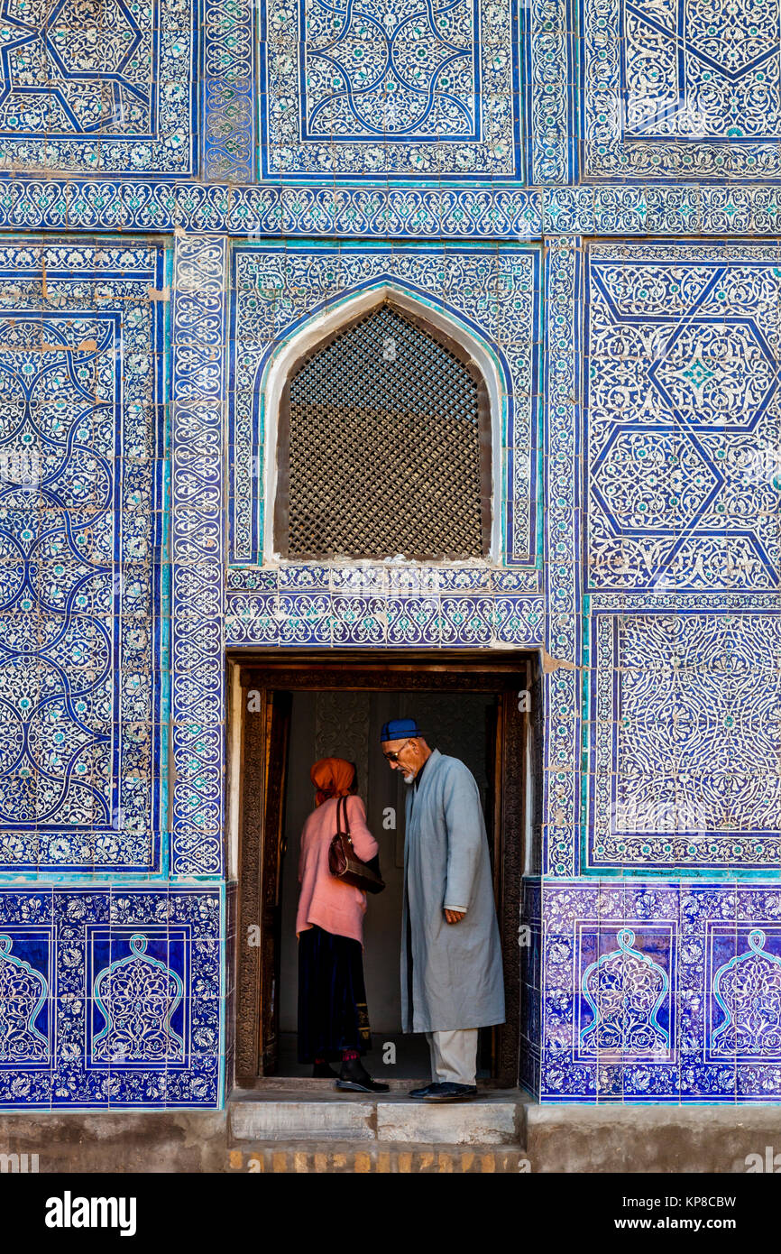 Un interno della Kunya Ark Fortezza, Khiva, Uzbekistan Foto Stock