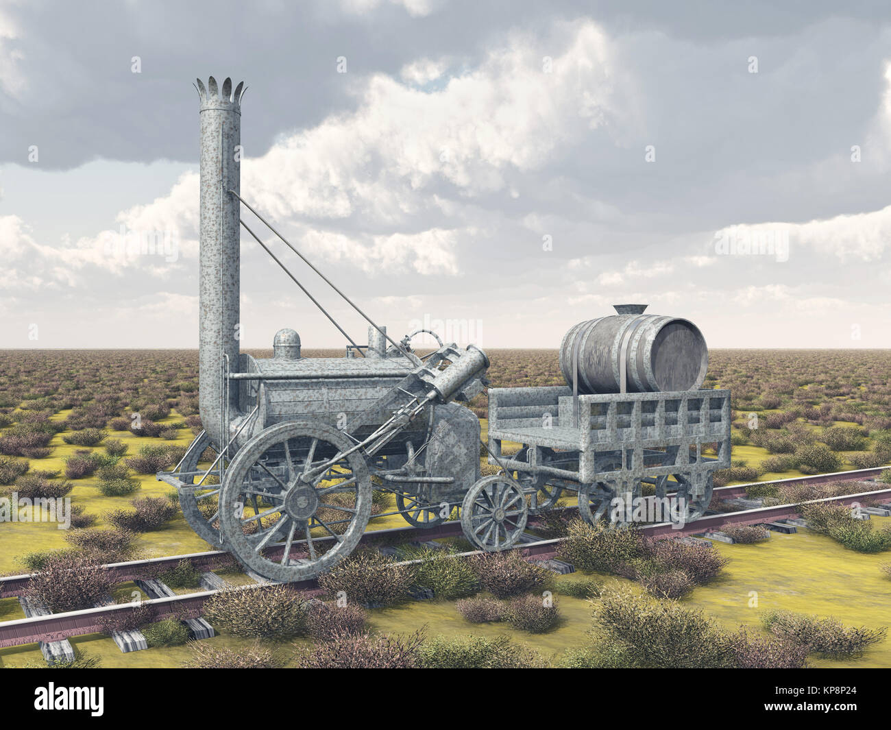 British locomotiva a vapore dal 1829 Foto Stock