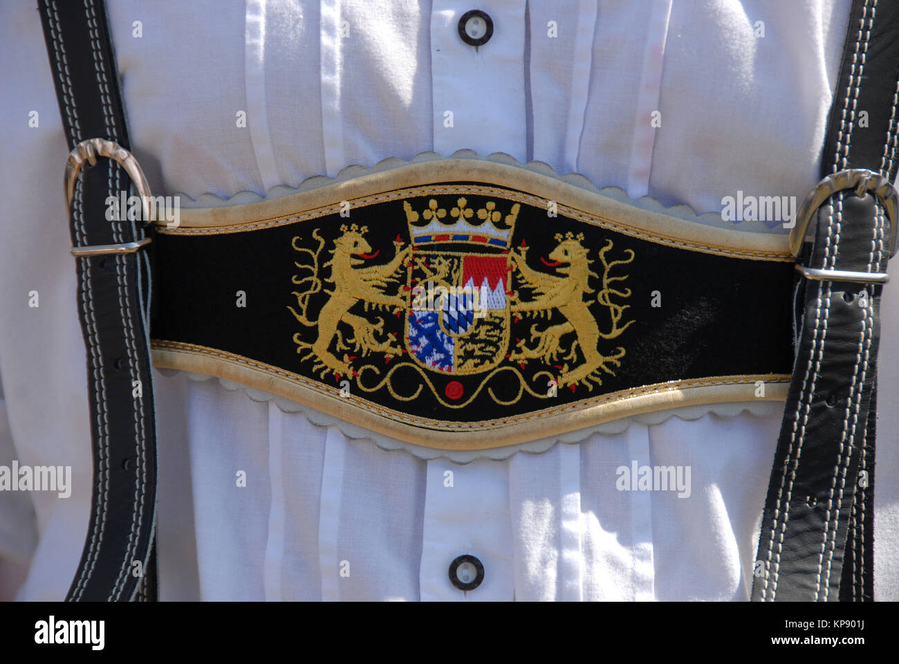 Sospendenti di Bavaria stemma Foto Stock