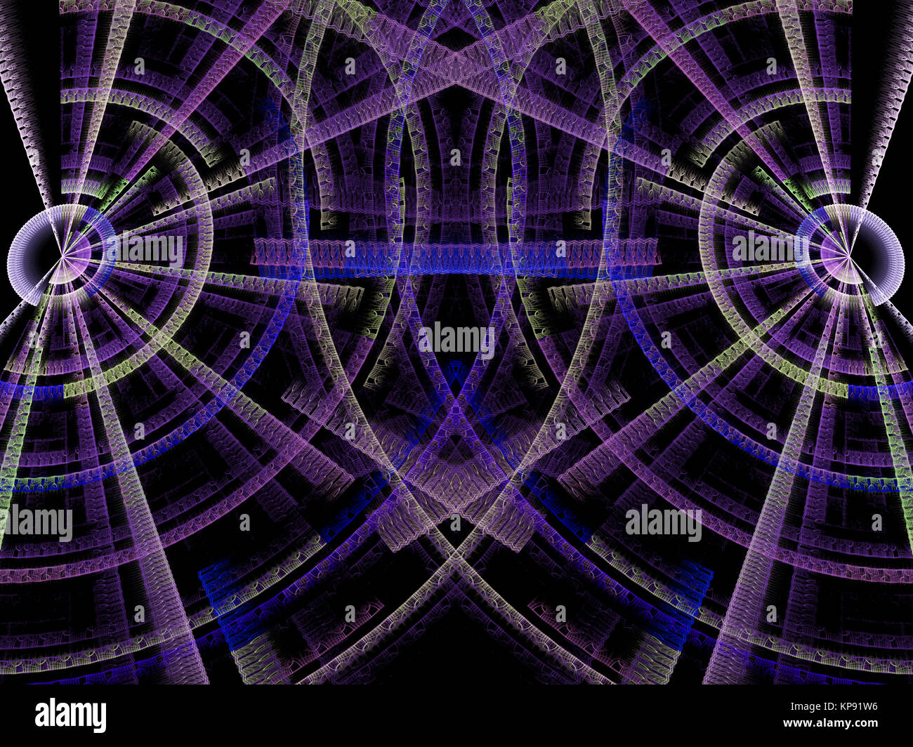 Abstract generati digitalmente immagine di due traversata disco testurizzata Foto Stock