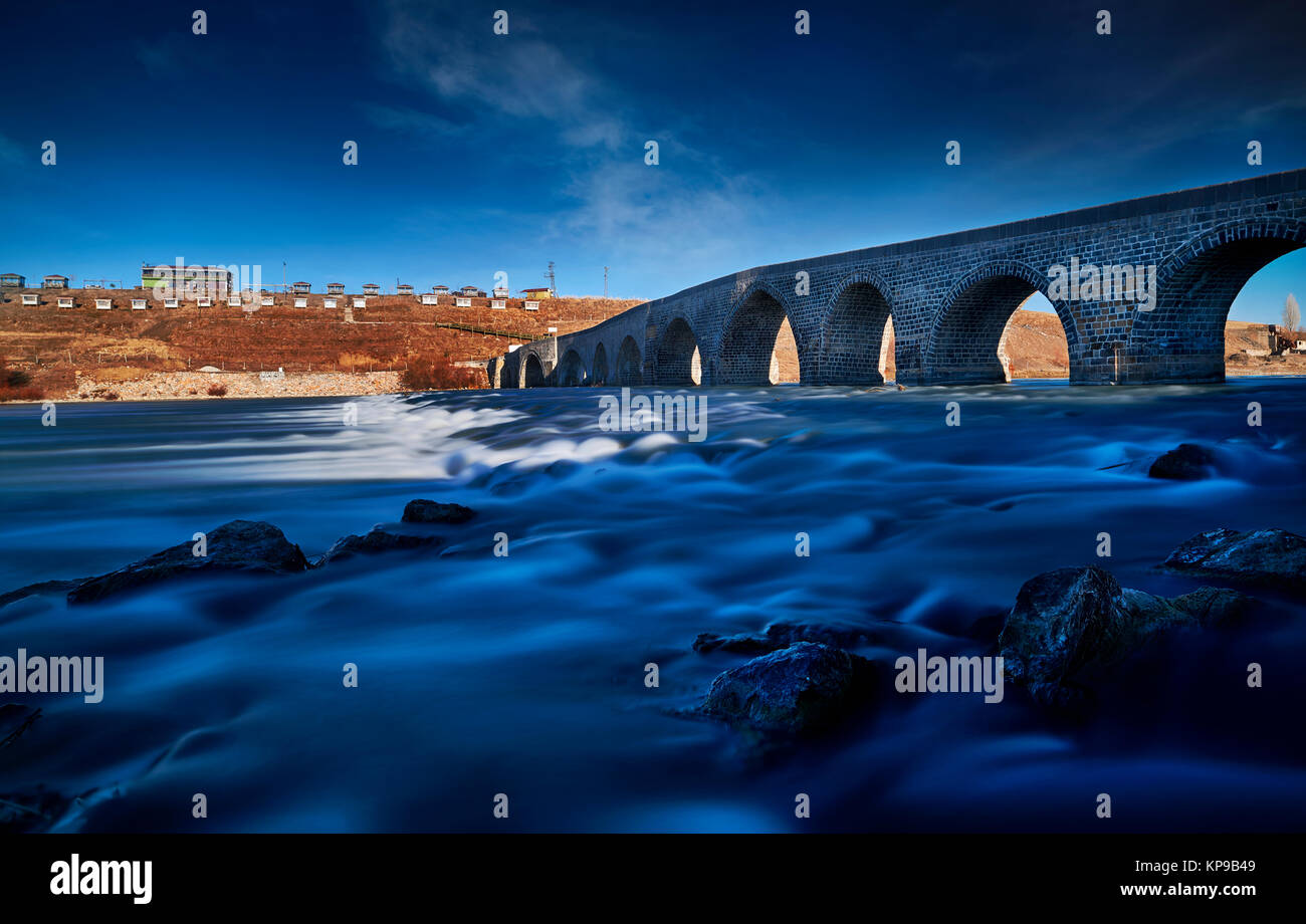 Storico ponte di Murat - Musée - Turchia Foto Stock