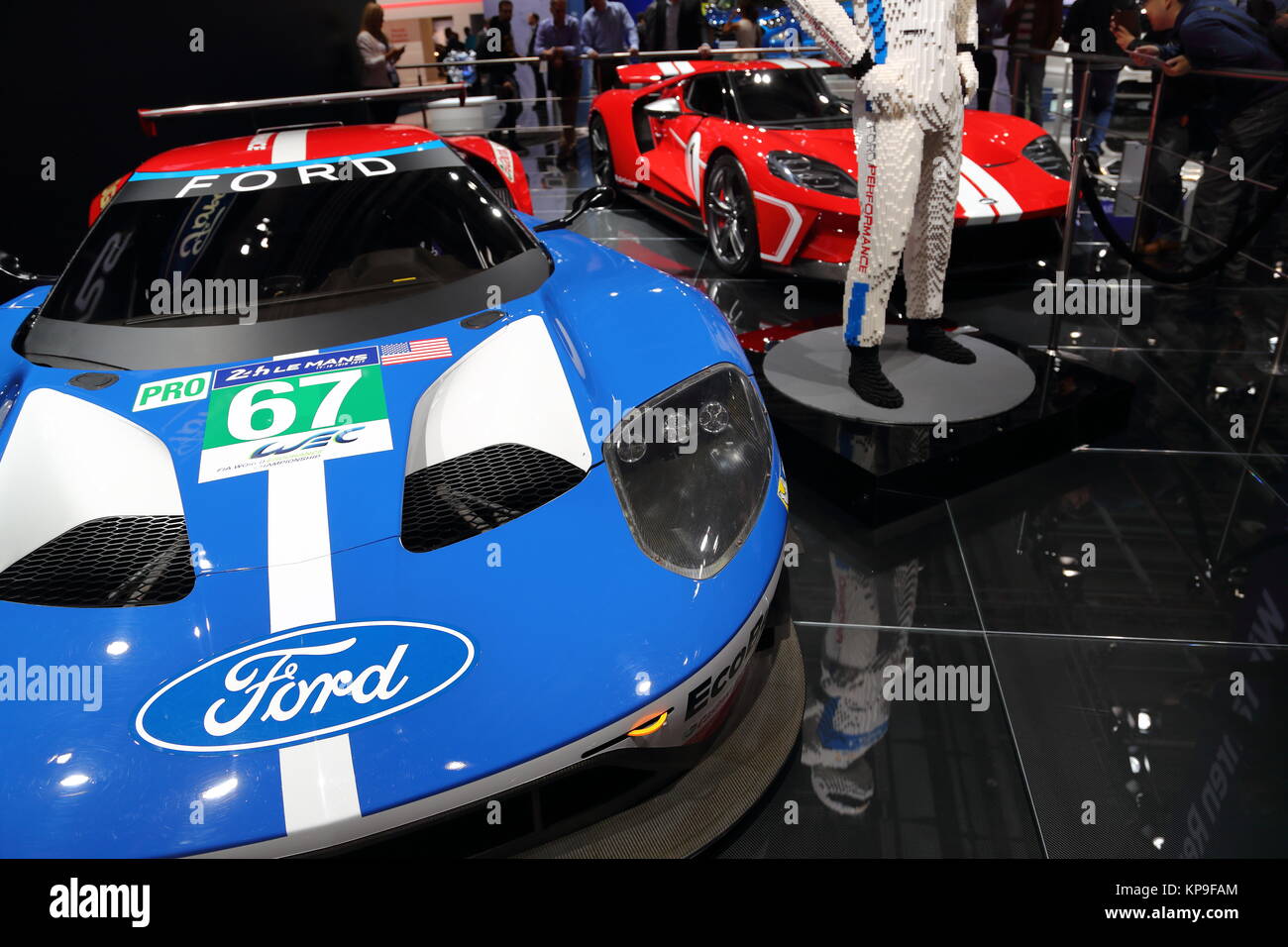 Un leggendario Ford GT 40 al Frankfurt International Motor Show 2017, Germania Foto Stock