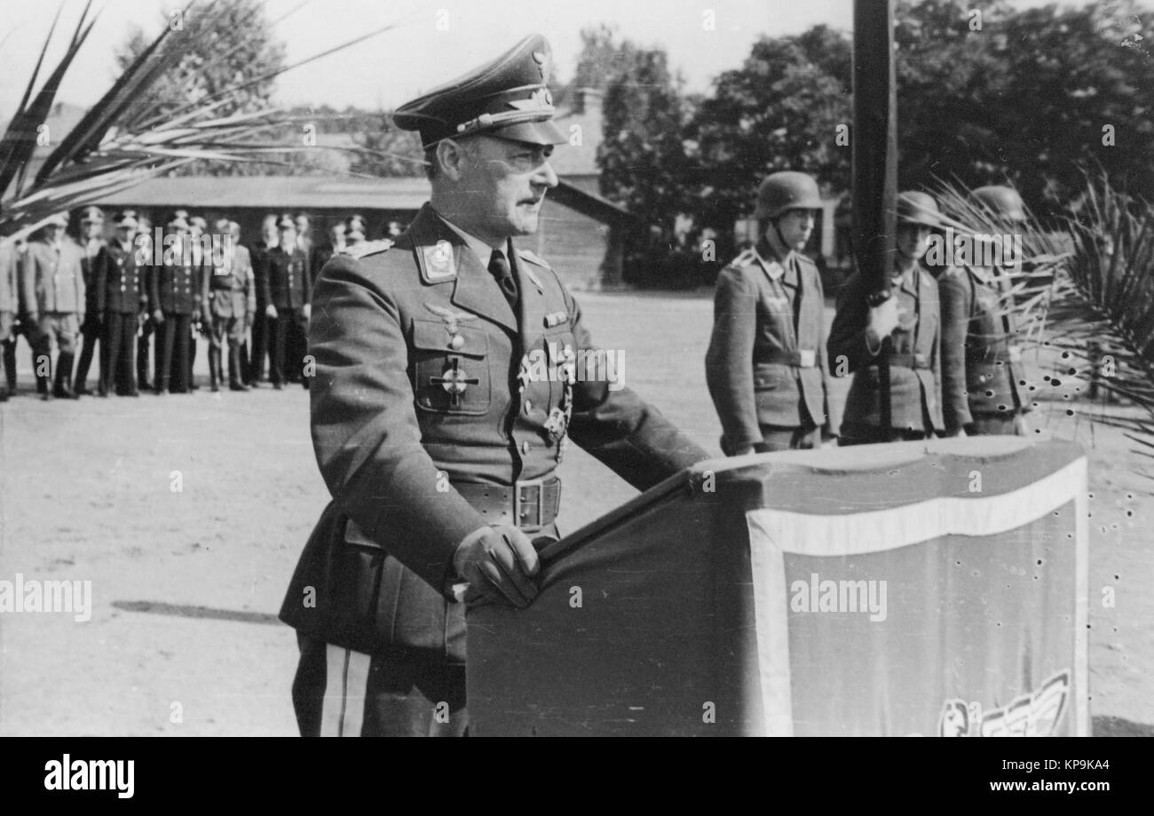 Generale Tedesco Croce di Cavaliere tedesco Titolare Titolare Croce Wehrmacht Luftwaffe Waffen-SS Foto Stock