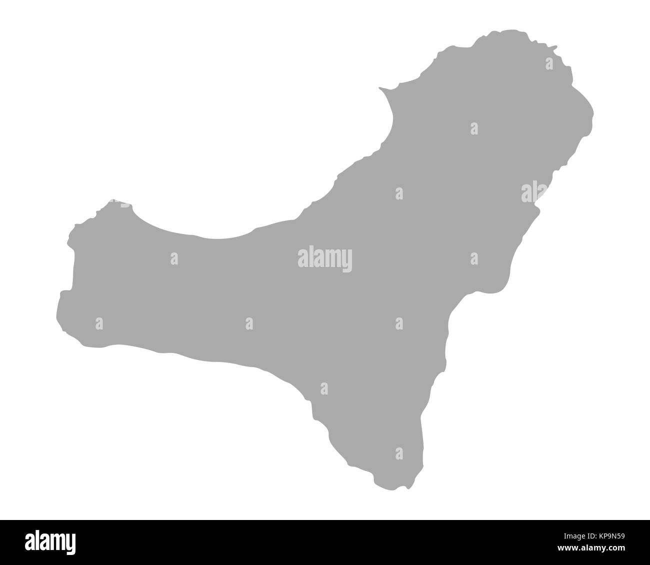 Karte von El Hierro Foto Stock