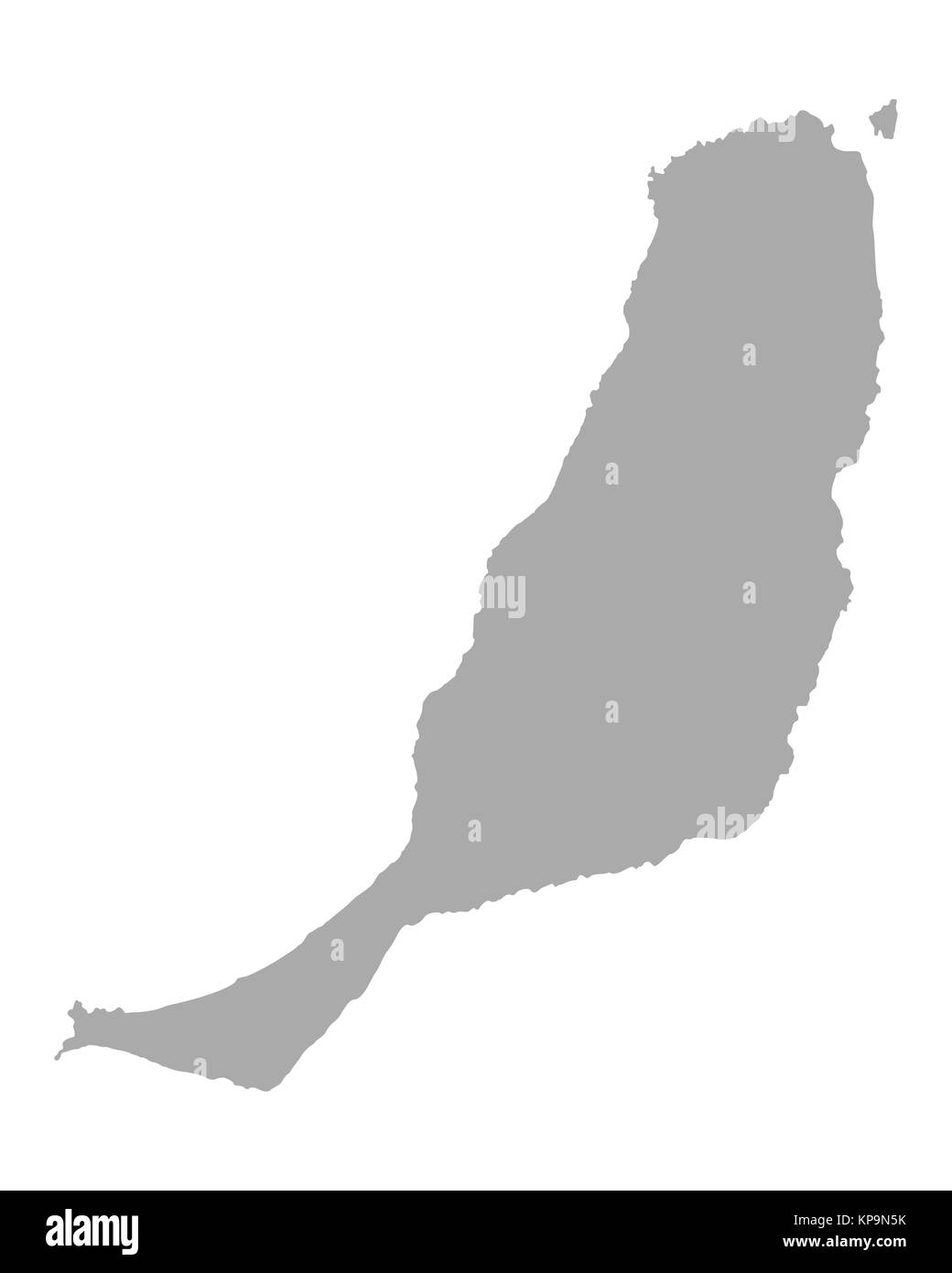 Karte von Fuerteventura Foto Stock