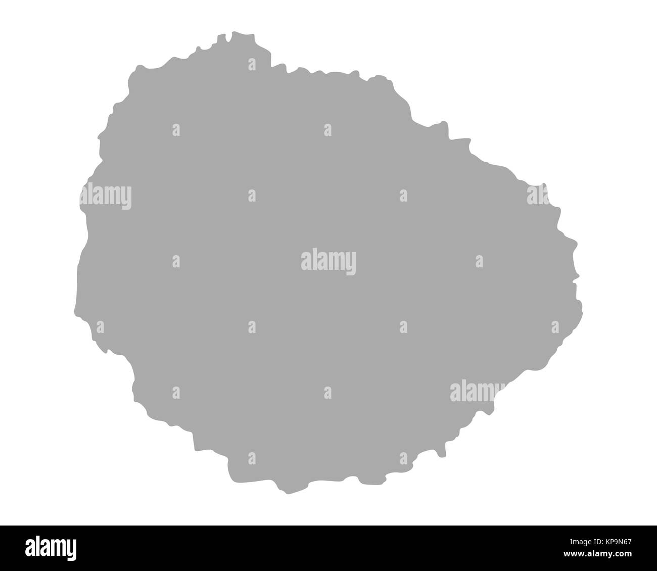 Karte von La Gomera Foto Stock