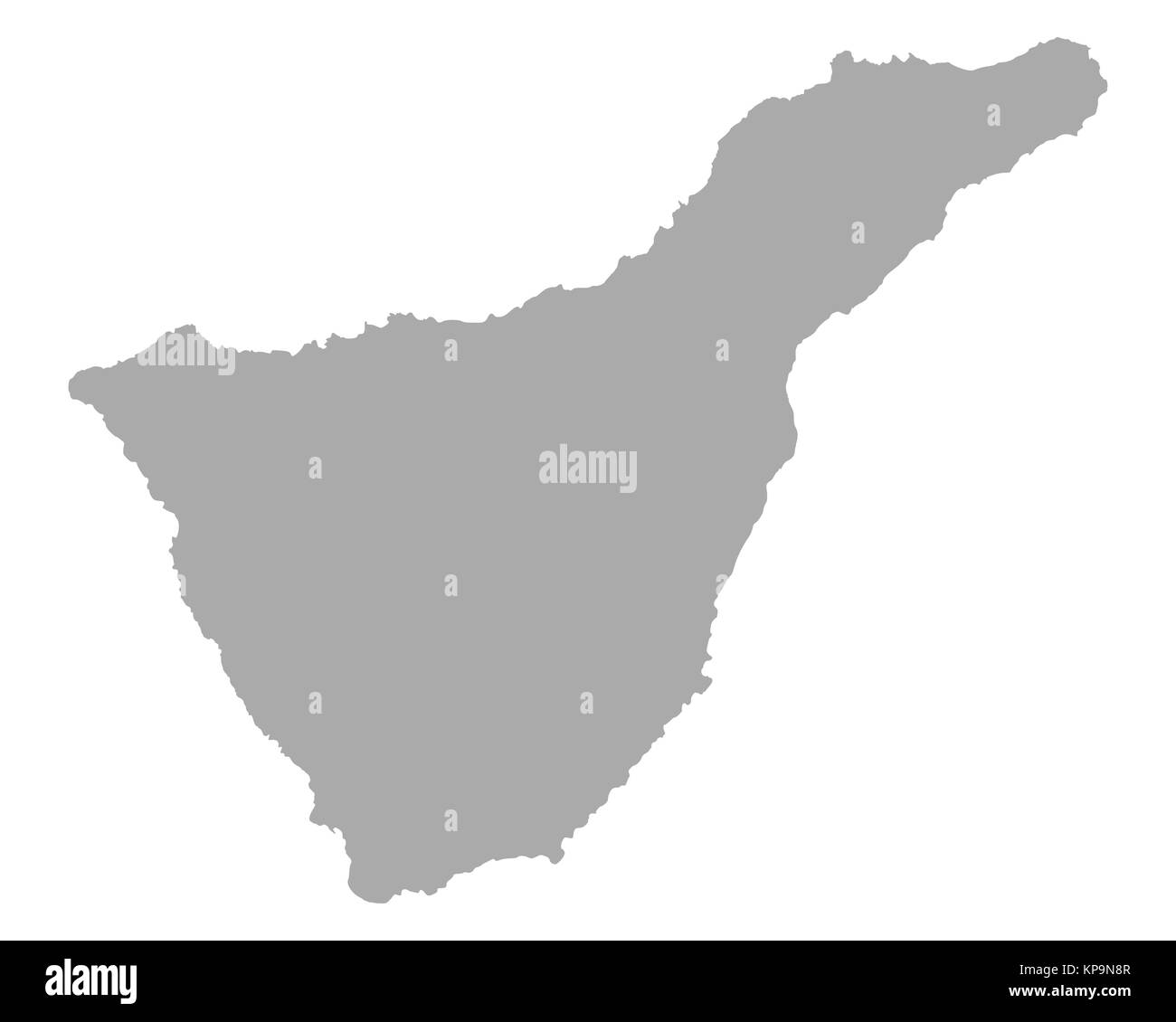 Karte von Teneriffa Foto Stock