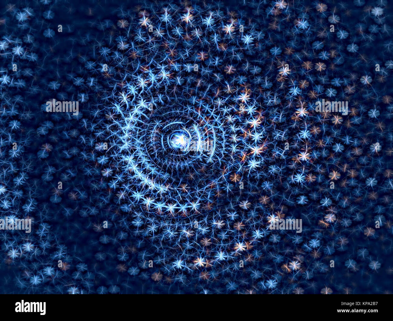 Abstract generati digitalmente fiore immagine swirl Foto Stock