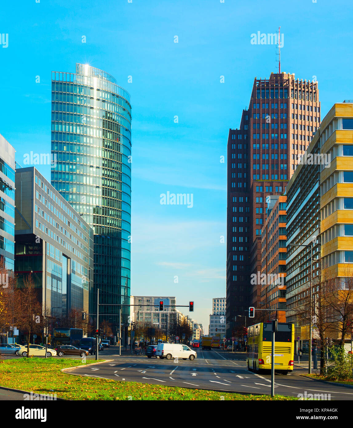 Potsdamer Platz di Berlino Foto Stock