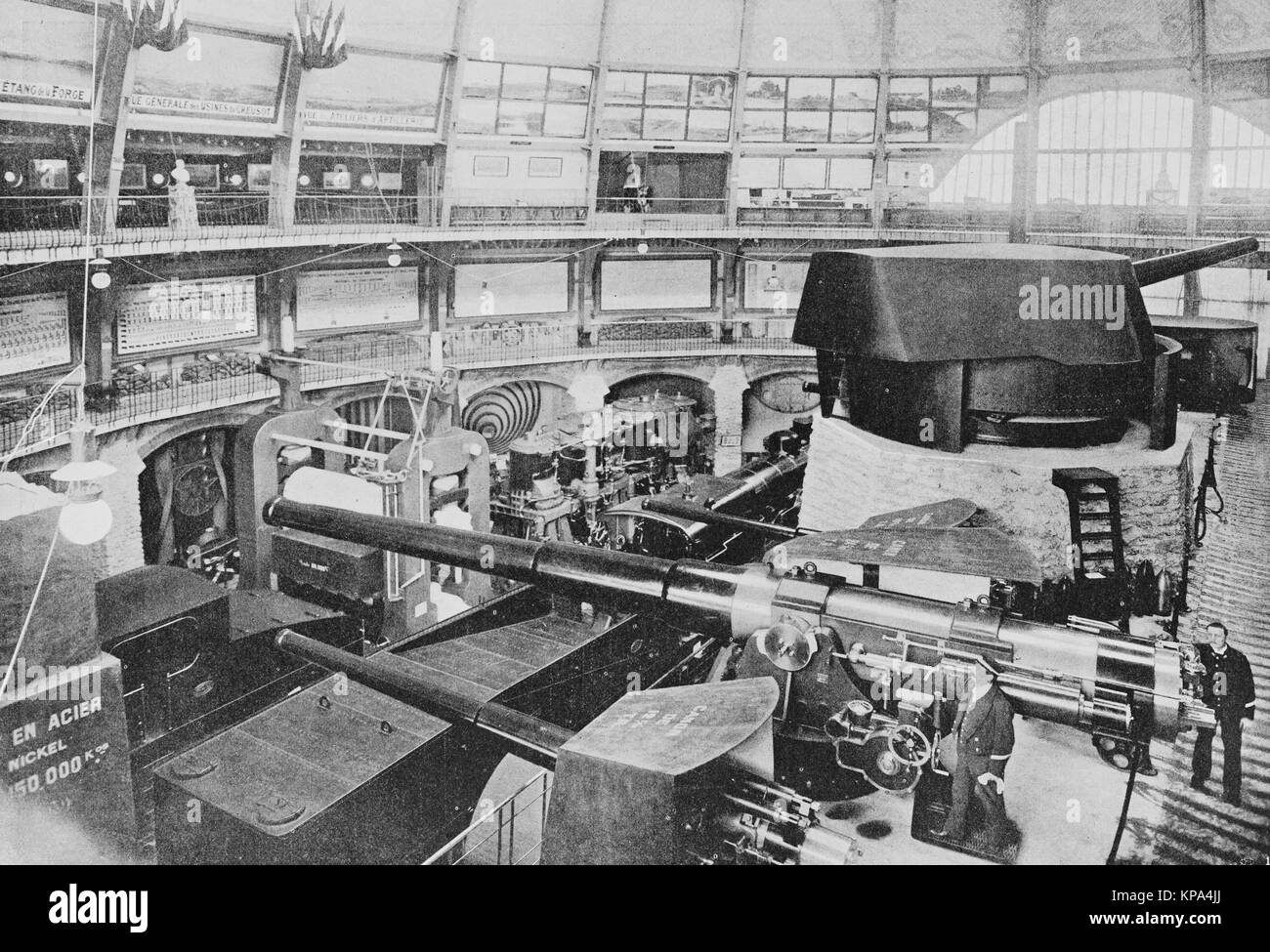 Società Schneider pavilion, Le Creusot mostra, Esposizione universale 1900 a Parigi, immagine dal settimanale francese quotidiano l'illustrazione, 27 Ottobre 1900 Foto Stock