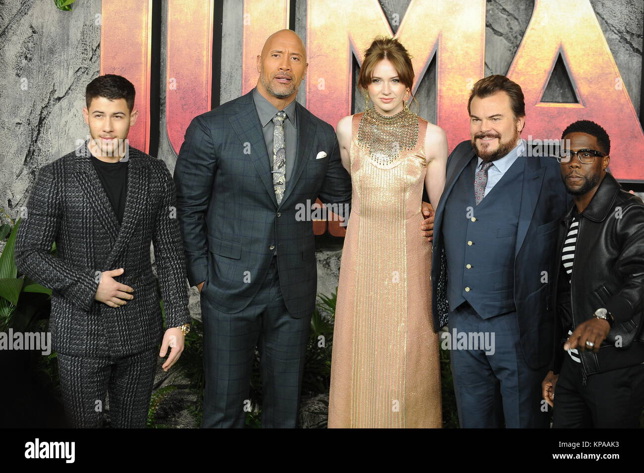 Il Regno Unito premiere di Jumanji : Benvenuti nella giungla a Vue West End di Londra. 7 dicembre 2017 © Paul Treadway Foto Stock