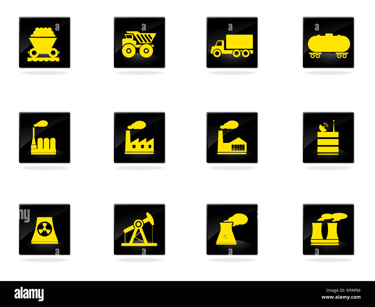 Fabbrica e simboli di settore Foto Stock
