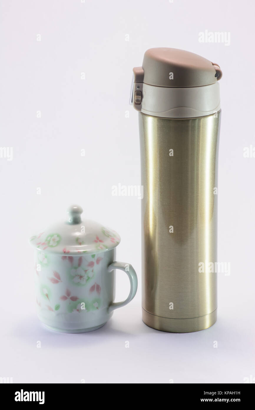Vuoto e flash cup, con sfondo isolato Foto Stock