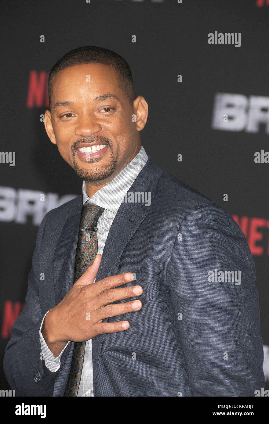 Los Angeles, California, USA. Xiii Dec, 2017. 13 dicembre 2017 - Los Angeles, California USA - Attore Will Smith a ''luminoso'' Premiere tenutosi presso il Teatro Regency Village, Westwood, CA. Credito: Paolo Fenton/ZUMA filo/Alamy Live News Foto Stock