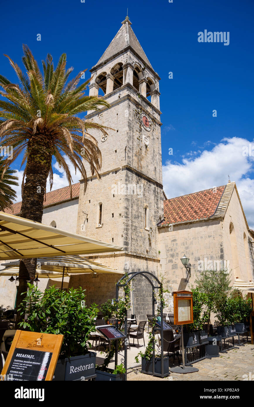 Chiesa di San Domenico. Centro storico di Traù, Croazia Foto Stock