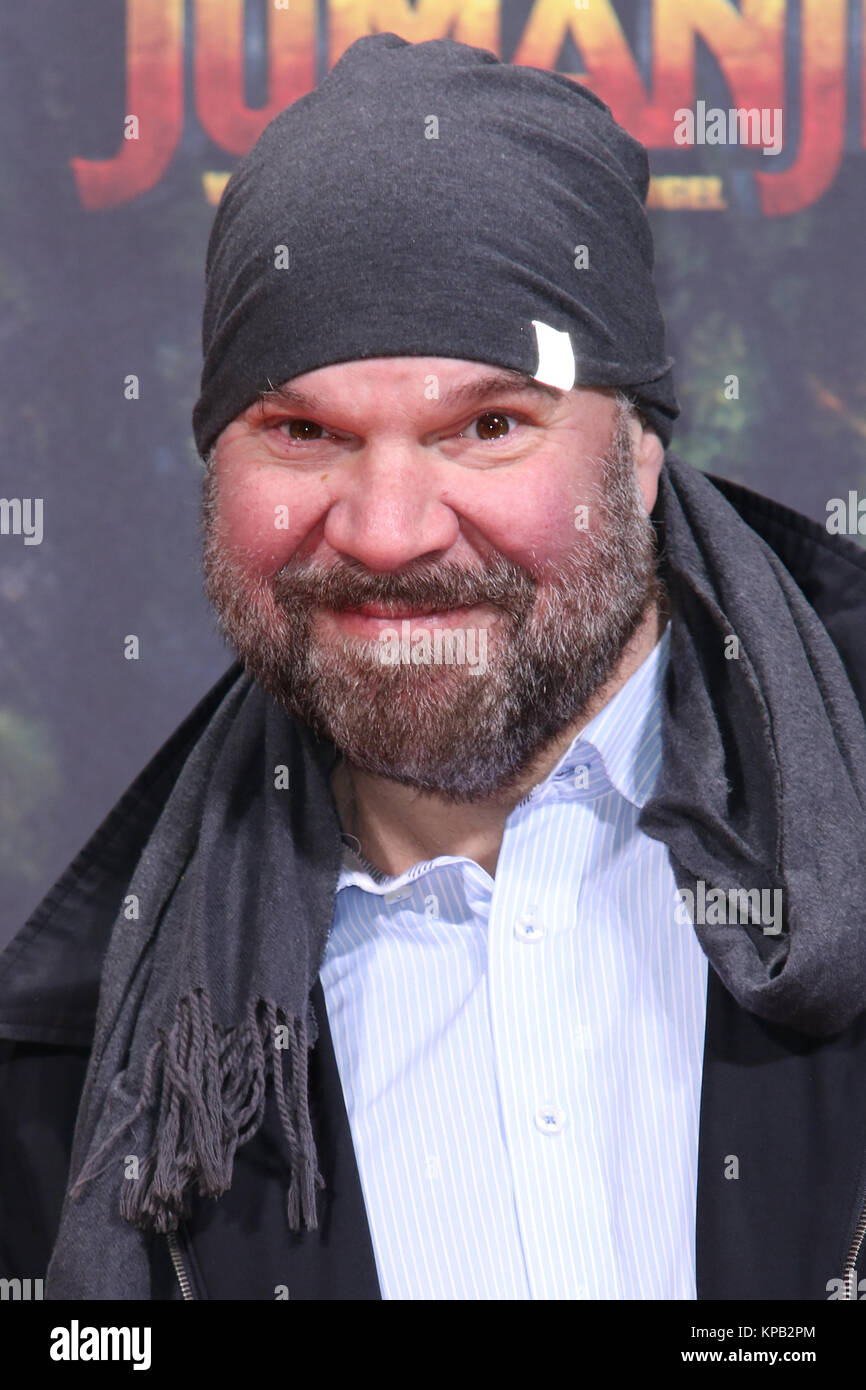 Berlino, Germania, 06 dicembre, 2017. Joerg Moukaddam frequentando il 'Jumanji: Welcome To The Jungle' Premiere detenute in corrispondenza del CineStar, Sony Center di Potsdamer Plat Foto Stock