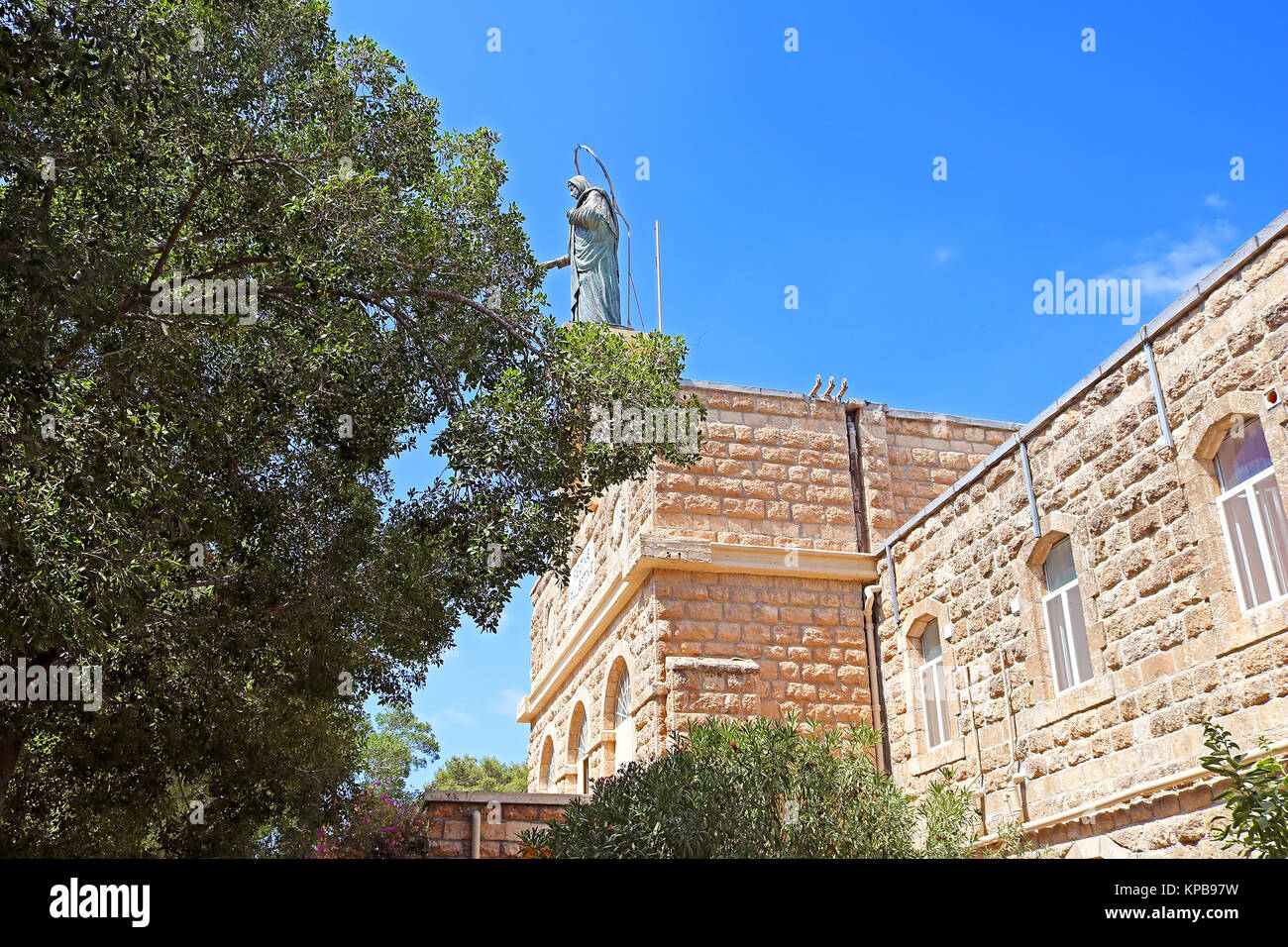 Monastero chiesa cattolica della Madre di Dio - la Regina della Palestina (Regina Palestina) in Deir Rafat, Israele Foto Stock