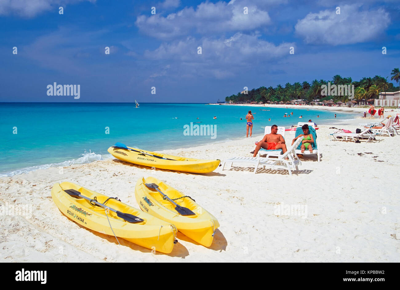 Druif Beach, Aruba, Antille olandesi Foto Stock