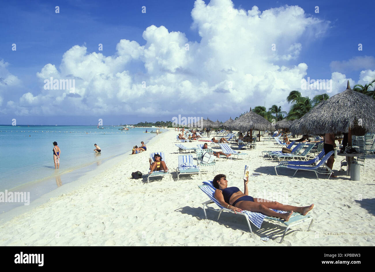 Palm Beach, Aruba, Antille olandesi Foto Stock