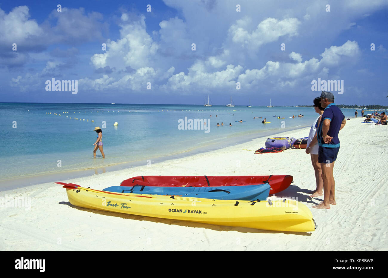 Druif Beach, Aruba, Antille olandesi Foto Stock