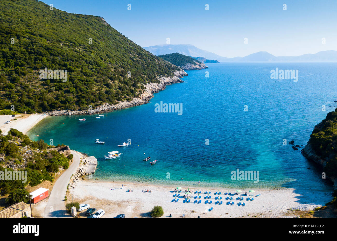 Gerusalemme Beach, a nord Cefalonia, Grecia Foto Stock