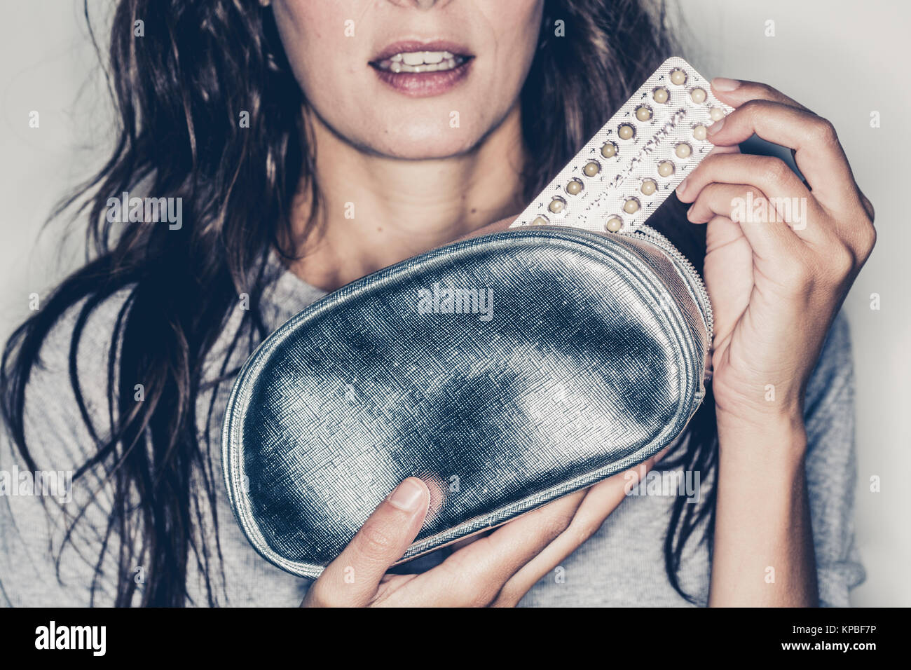 Contraccezione orale pillole. Foto Stock