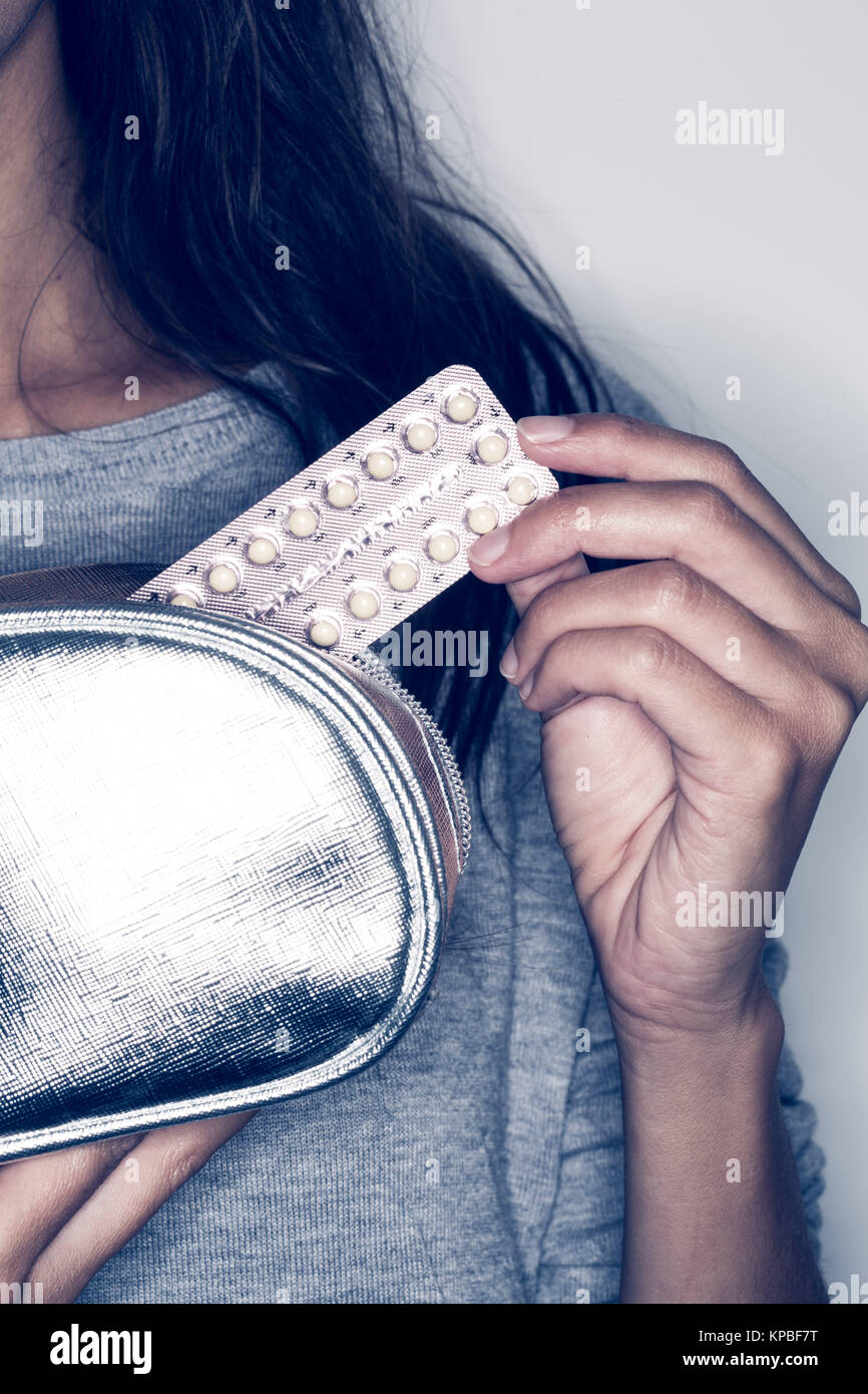 Contraccezione orale pillole. Foto Stock
