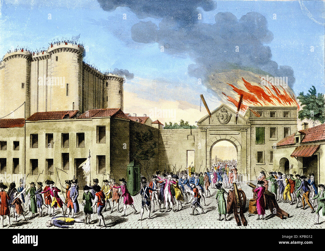 Storming della Bastille, 14 Luglio 1789 Foto Stock