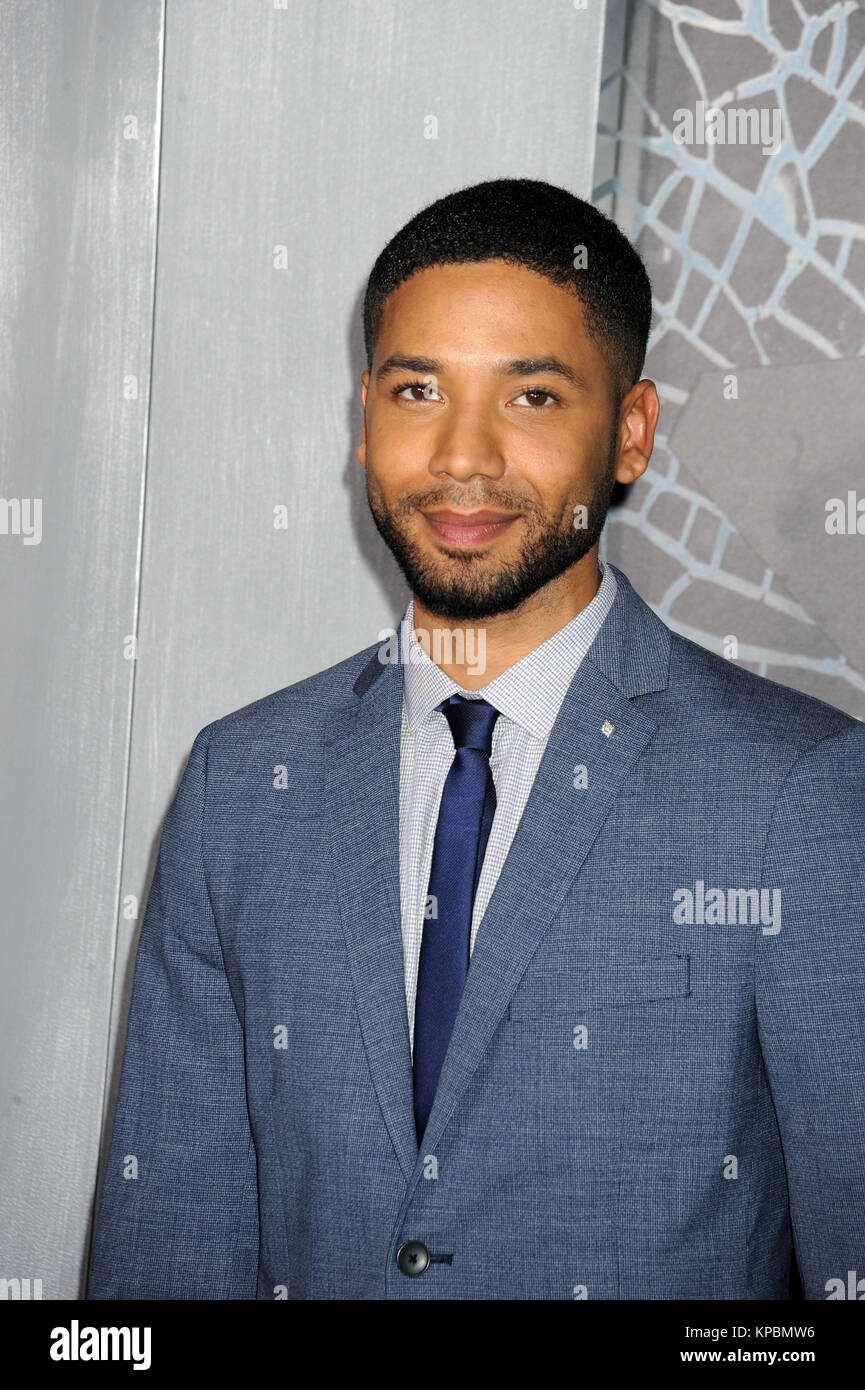 NEW YORK, NY - 16 Marzo: Jussie Smollett assiste la 'la serie divergenti: ribelli' New York premiere al Teatro Ziegfeld su Marzo 16, 2015 a New York City People: Jussie Smollett Foto Stock