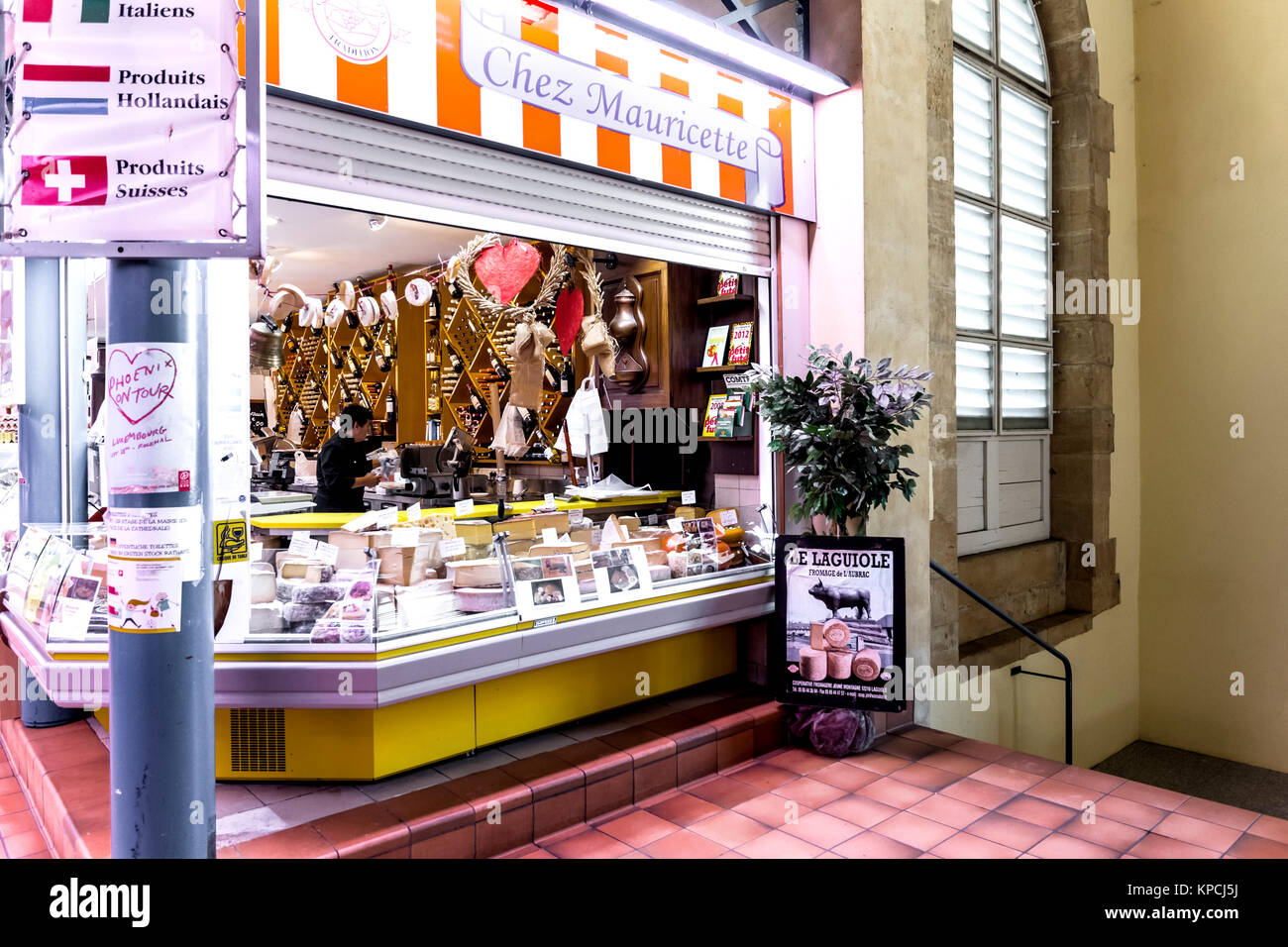 Metz (Francia): mercato coperto; Markthalle in Metz Foto Stock