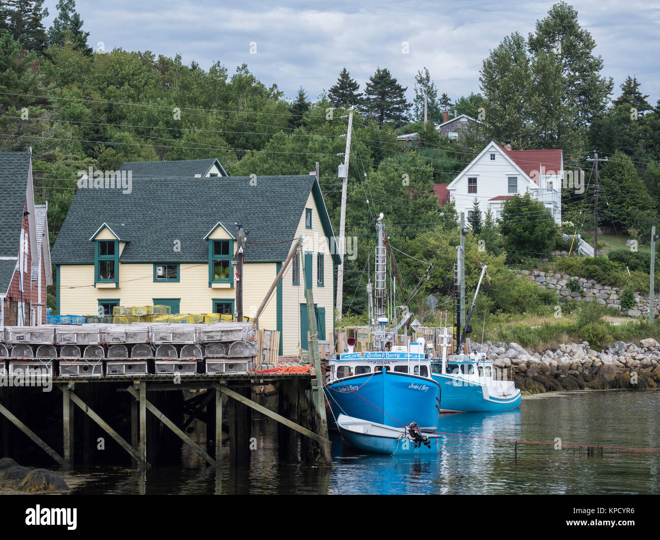 Porto di Saint Margaret's Bay nei pressi di testa Birchy, Nova Scotia, Canada. Foto Stock