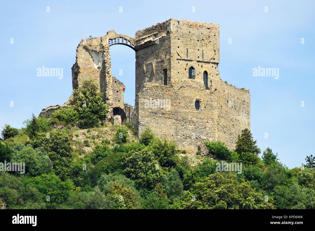Zuccarello Castle - il castello di Zuccarello 01 Foto Stock