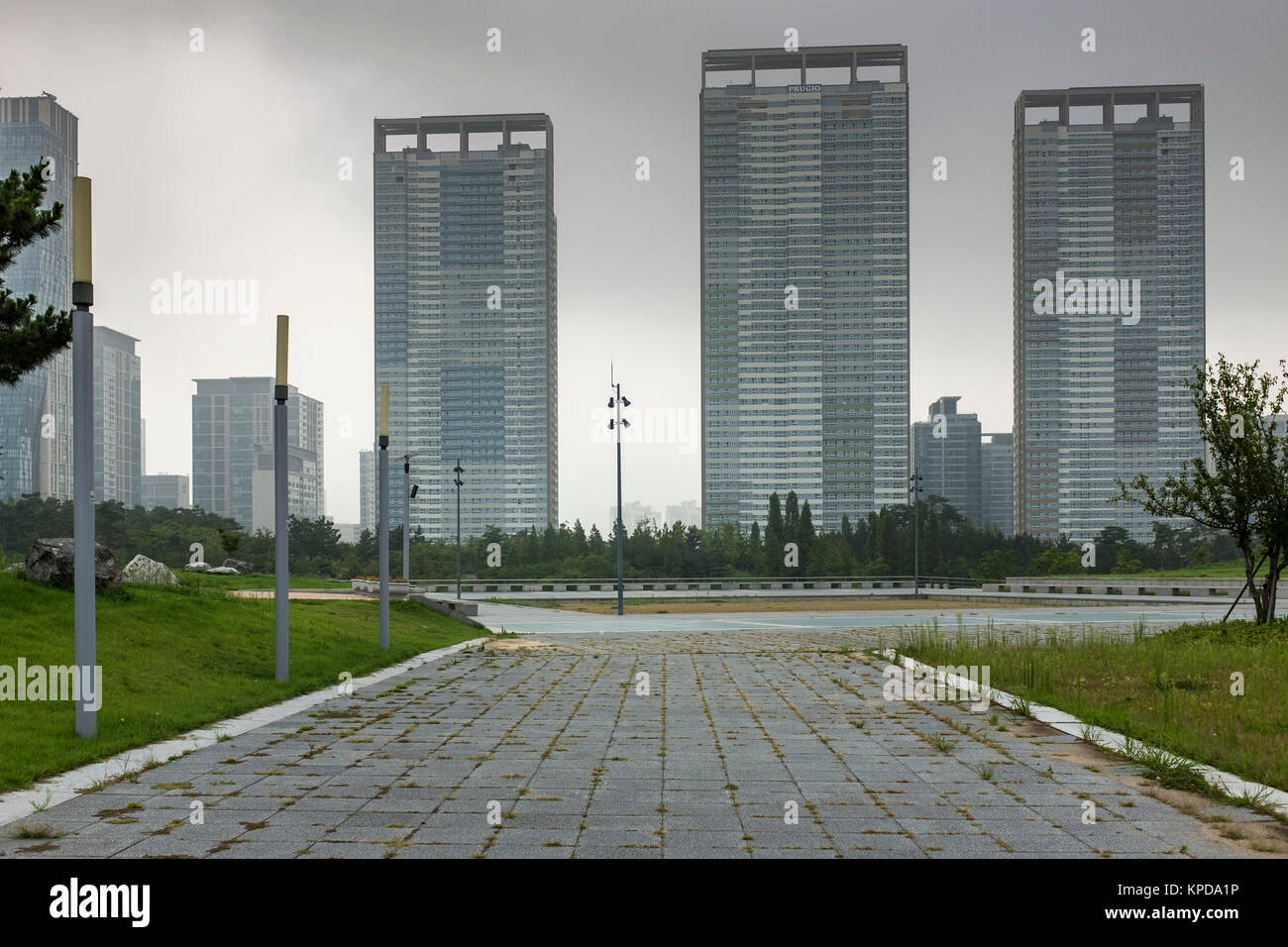 Grattacieli, Inchon,Corea del Sud, Asia Pacifico, paesaggi urbani Foto Stock