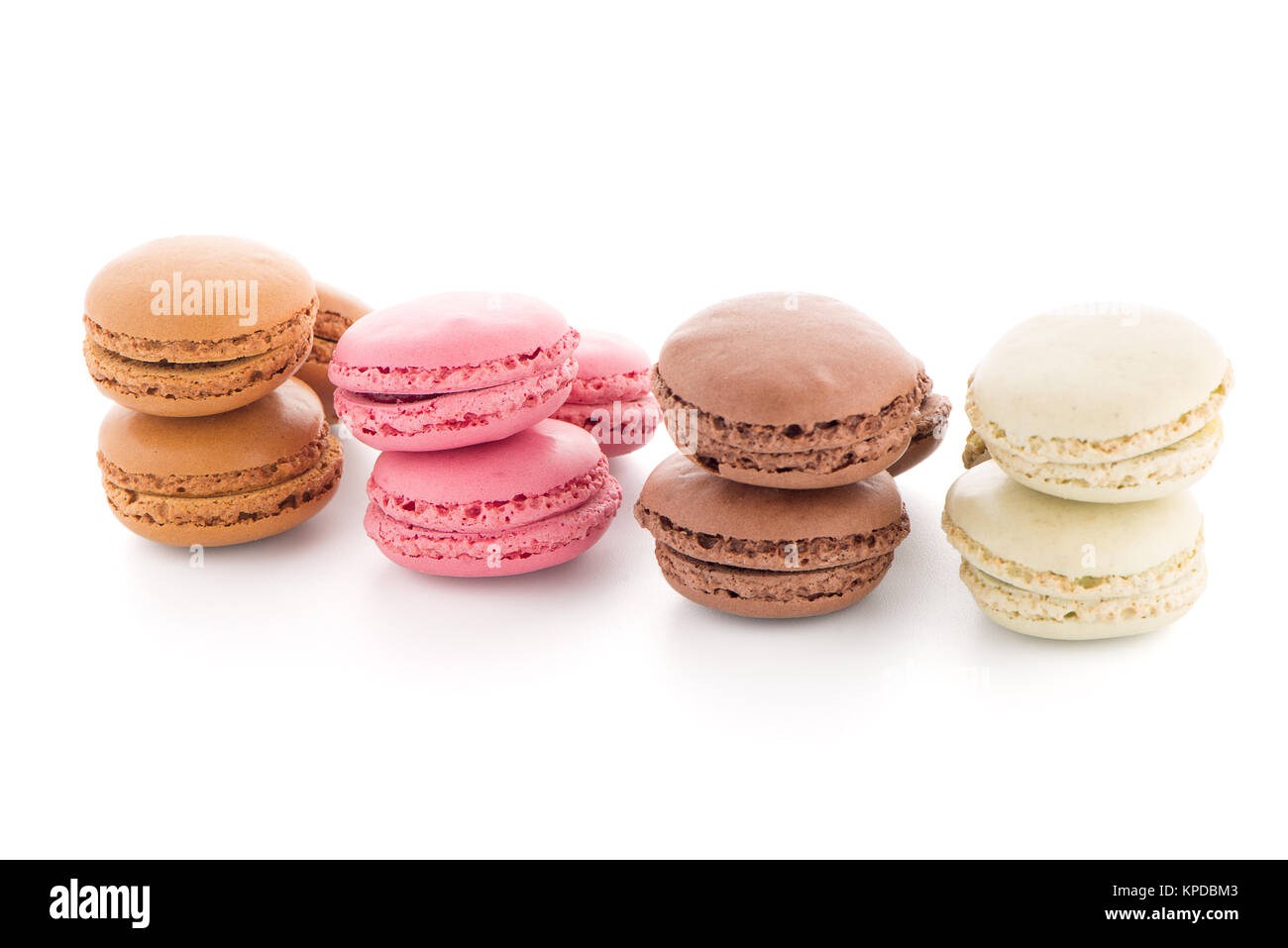 Colorati Macarons francese Foto Stock