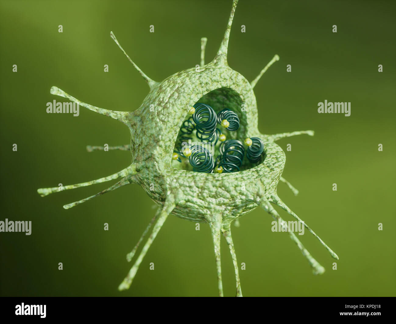 Virus 3D Foto Stock