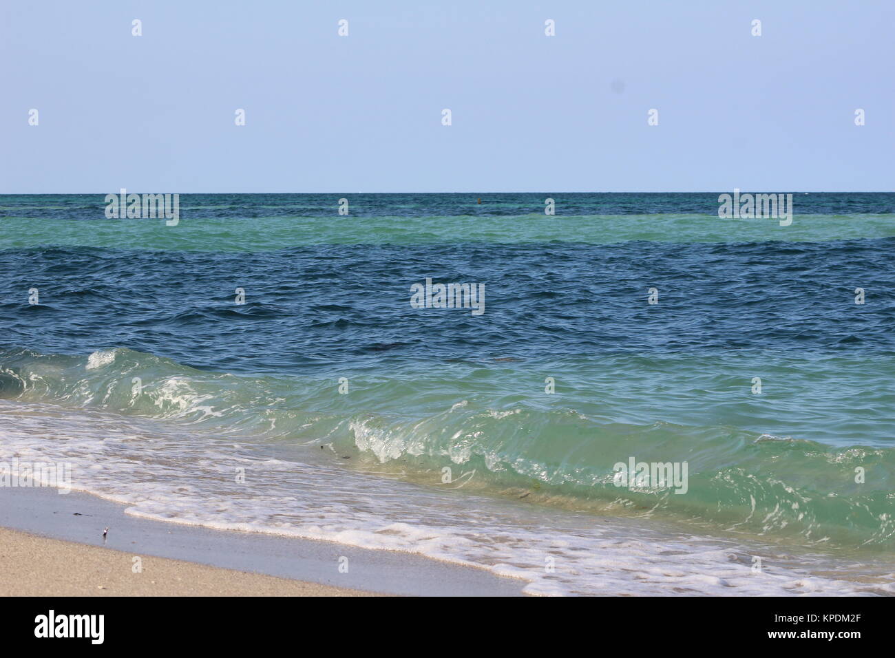Miami Beach, Miami, Florida, oceano, bassa marea, Florida del Sud Foto Stock