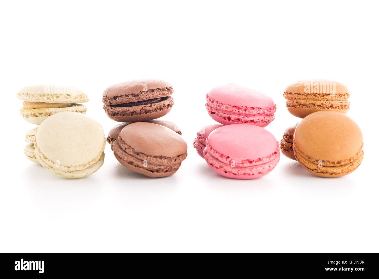 Colorati Macarons francese Foto Stock