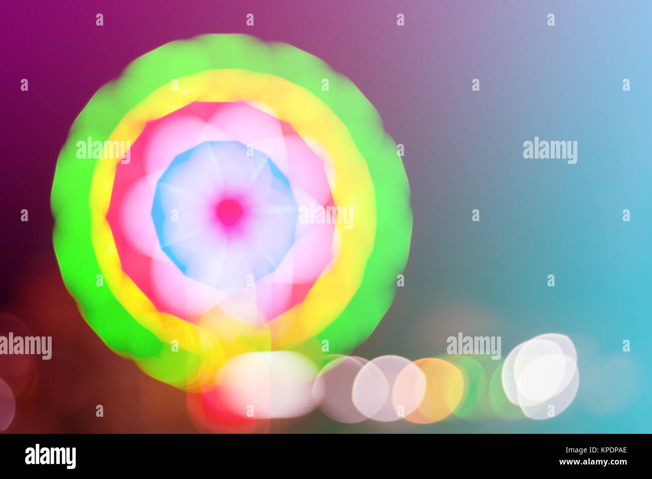 Luce astratta bokeh di notte il tono vintage Foto Stock