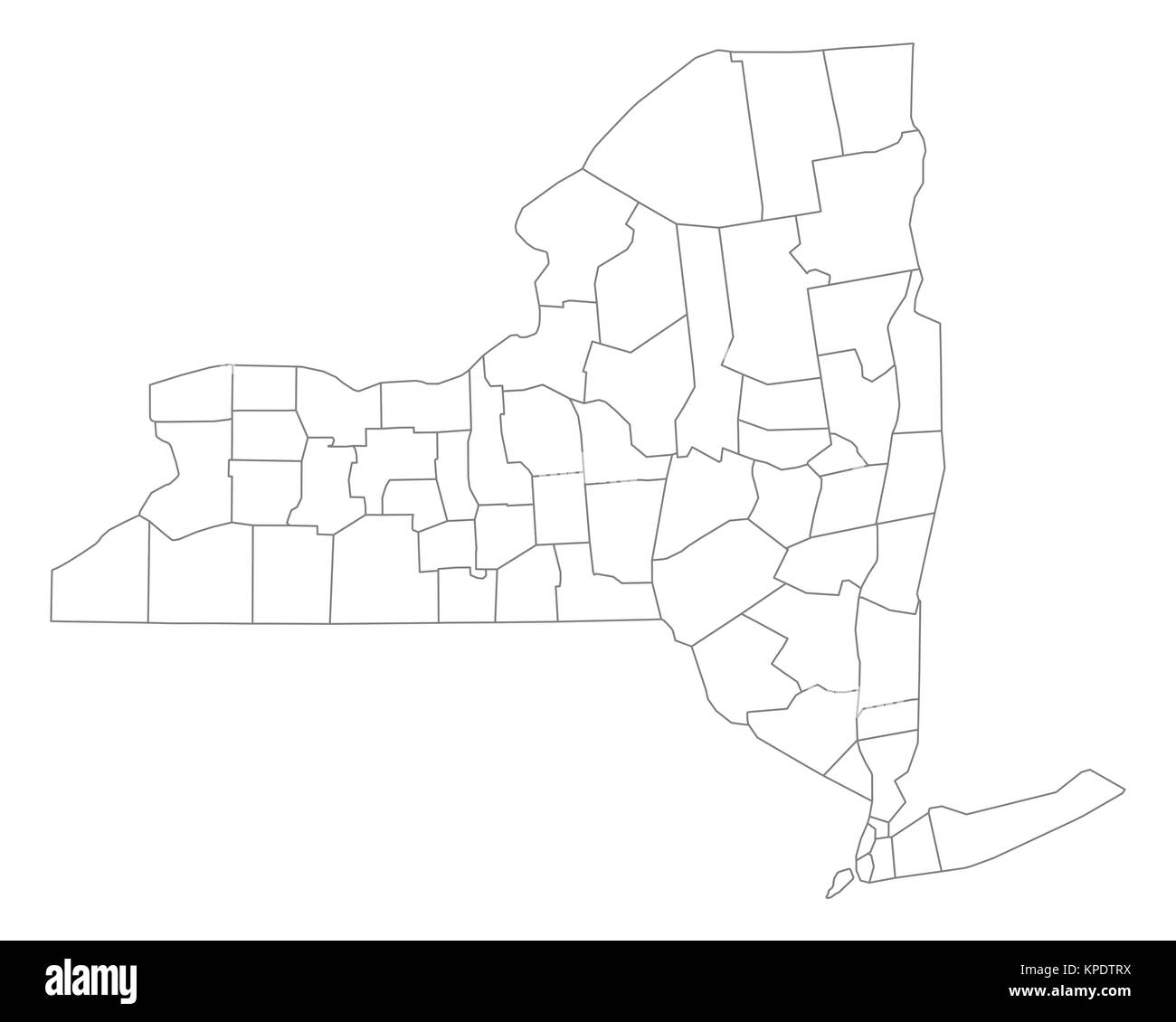 Mappa di new york Foto Stock