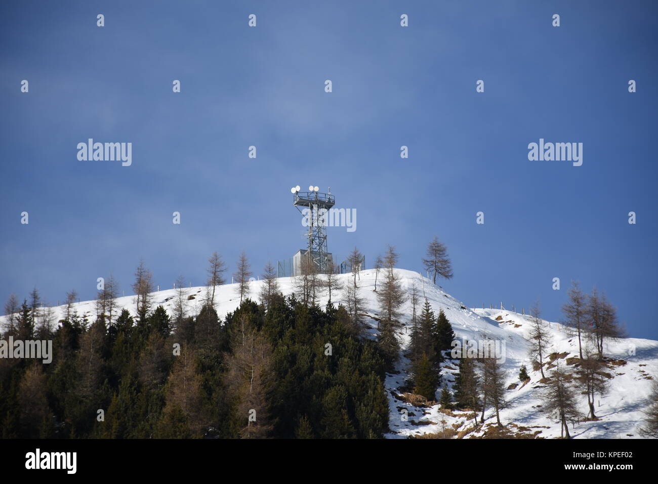 Torre radio,torre,radio,montante radio,trasmissione,antenna,comunicazione,Zettersfeld Foto Stock