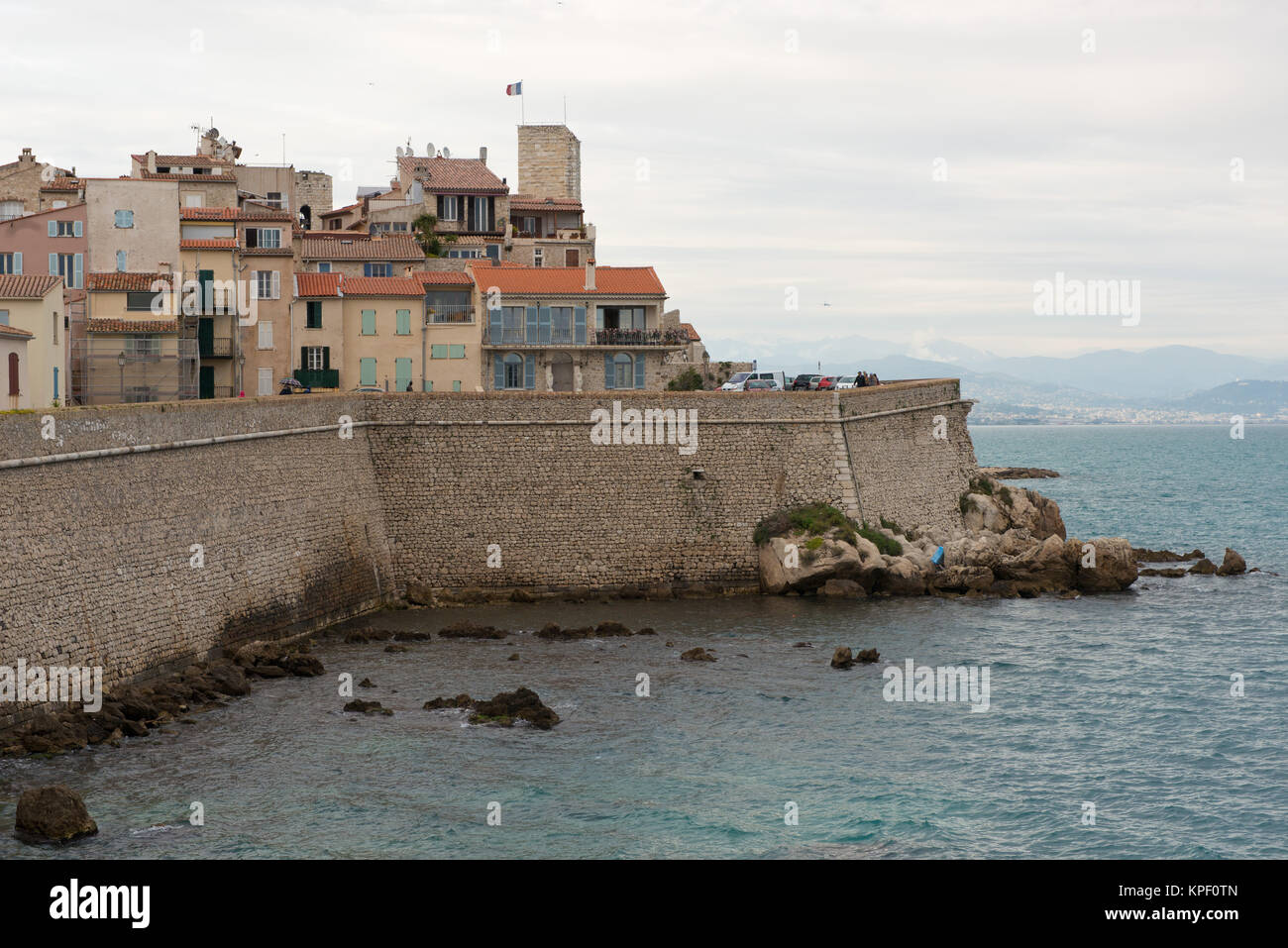 Il villaggio fortificato di Antibes Foto Stock