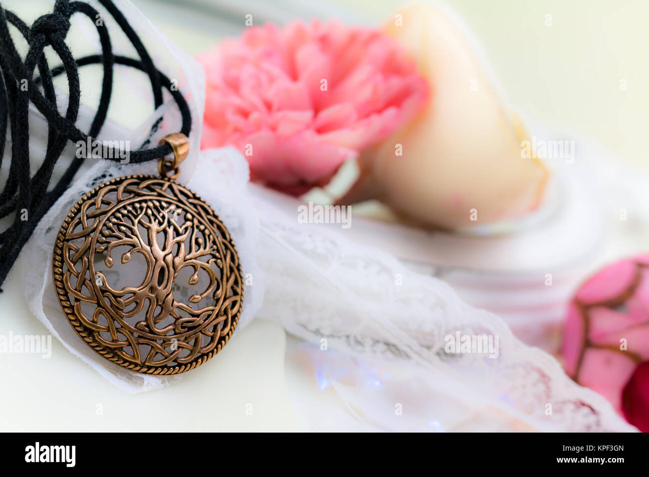 Calice Alto Blu Con Albero Della Vita Celtico – Decorazione In Argento Inossidabile, Regalo Originale - 2