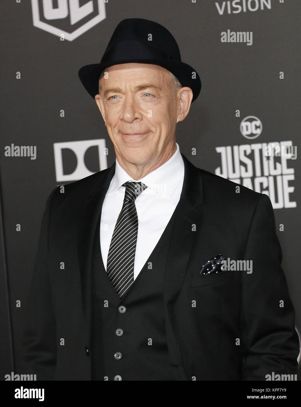 Premiere del film di Justice League con: JK Simmons dove: Los Angeles, California, Stati Uniti quando: 14 Nov 2017 Credit: Apega/WENN.com Foto Stock