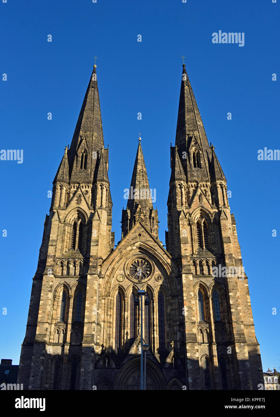 Cattedrale Chiesa di Santa Maria Vergine, Broughton Street, Edimburgo, Scozia, Regno Unito, Europa. Foto Stock