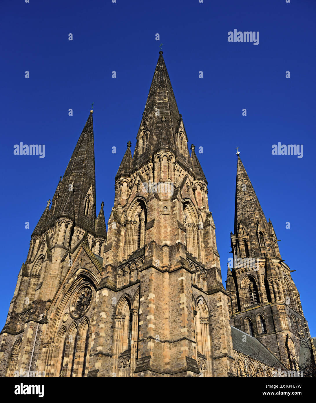 Cattedrale Chiesa di Santa Maria Vergine, Broughton Street, Edimburgo, Scozia, Regno Unito, Europa. Foto Stock